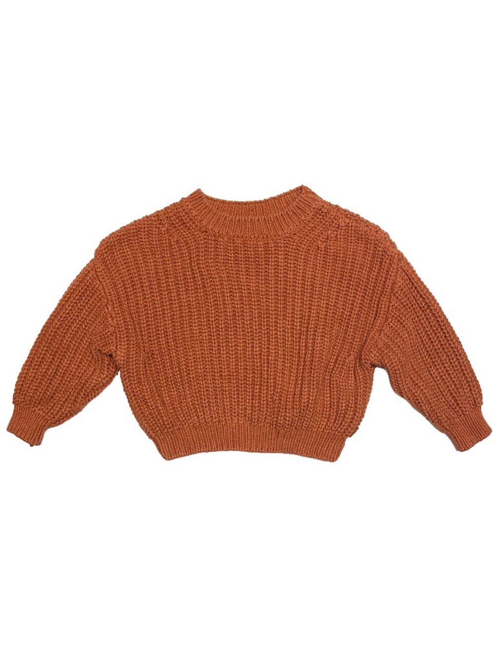 Goumi Baby Oversized Chunky Pullover Sweater 12-24 Months Sienna Organic Cotton